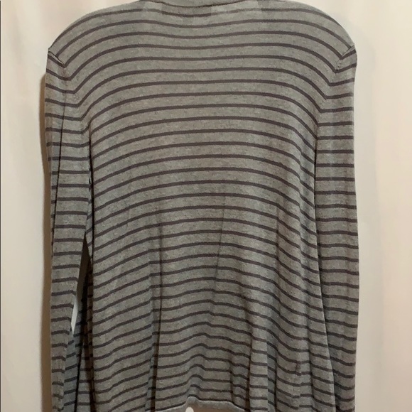 LOFT ANN TAYLOR cardigan open swing SZ M GRAY - Picture 4 of 5